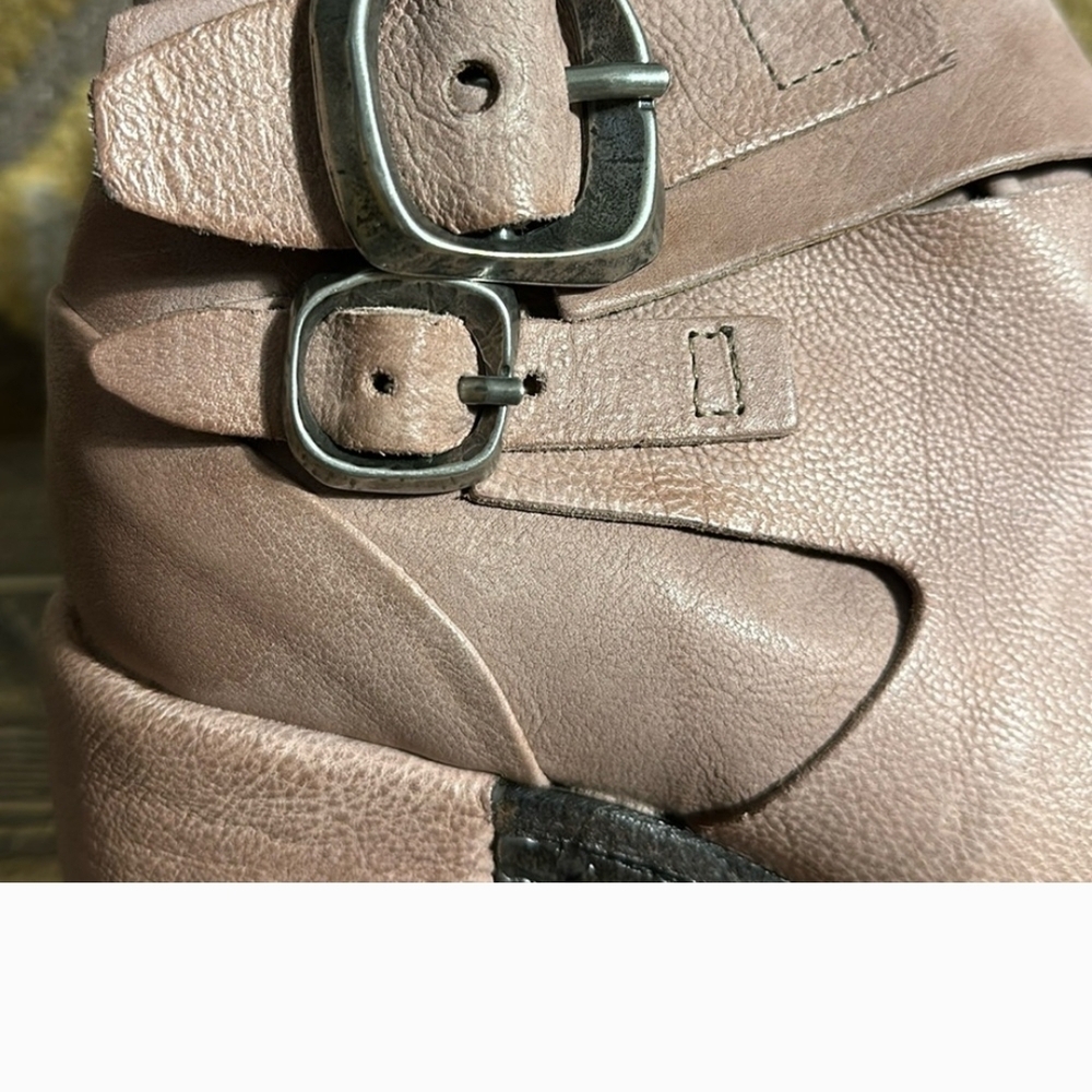 A.S.98 Women's Blush Ankle Boots with Buckle - Picture 4 of 5